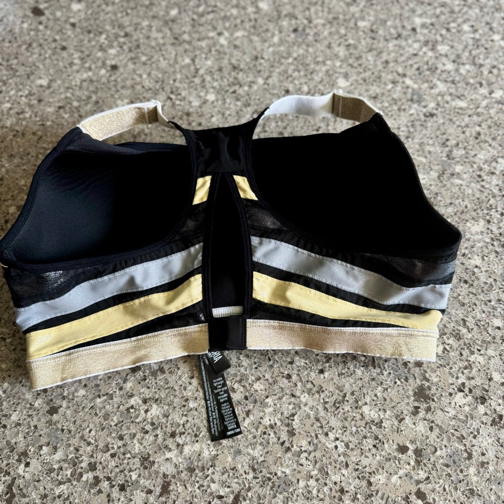 Victoria's Secret Black Sports Bra - Size 38DD/E85 - Picture 2 of 8